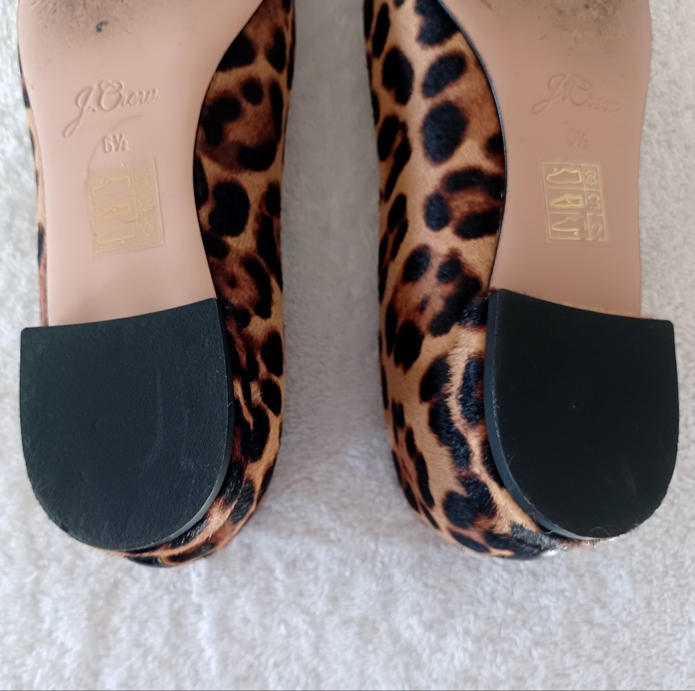J. Crew Leopard Print Pointed Toe Flats in Brown and Black EUC 🙌 - Picture 14 of 15